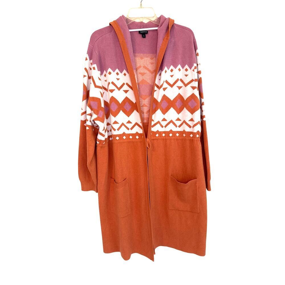 Torrid Everyday Plush Anorak Hooded Cinched Waist Sweater Plus Size 3 
Boho - Picture 4 of 14